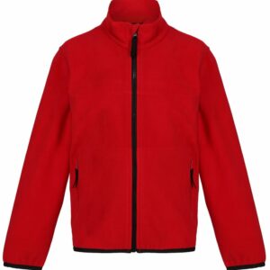 Kids full-zip microfleece - Classic Red/Black, 32 Chest