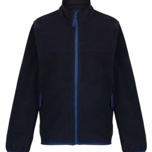 Kids full-zip microfleece - Navy/New Royal, 32 Chest