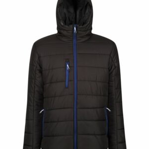Navigate thermal hooded jacket - Black/New Royal, S