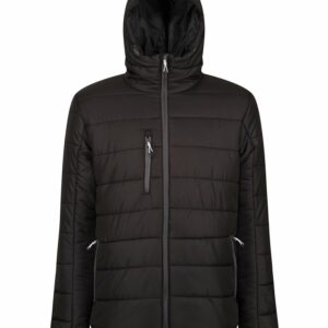 Navigate thermal hooded jacket - Black/Seal, S