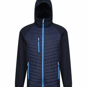Navigate hybrid hooded jacket - Navy/French Blue, S