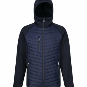 Navigate hybrid hooded jacket - Navy/Seal, S