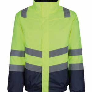 Pro hi-vis classic bomber jacket - Yellow/Navy, S