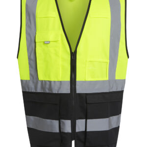 Pro hi-vis executive vest - Yellow/Black, S