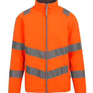 Hi-vis Pro contract Ablaze 2-layer softshell - Orange, S