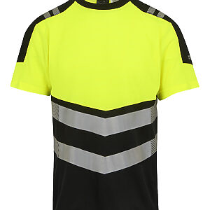 Hi-Vis X-Pro T-shirt (Class 1) - Black/Yellow, S