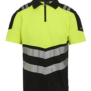 Hi-Vis X-Pro Polo (Class 1) - Black/Yellow, S