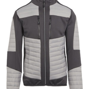 E-Volve unisex thermal hybrid jacket - Mineral Grey/Ash, XS