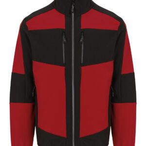 E-Volve unisex 2-layer softshell jacket - Classic Red/Black, XS
