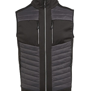 E-Volve unisex thermal hybrid bodywarmer - Ash Black, XS