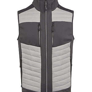 E-Volve unisex thermal hybrid bodywarmer - Mineral Grey/Ash, XS