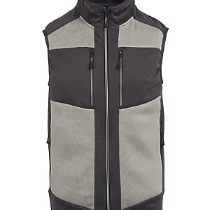 E-Volve unisex knit-effect stretch bodywarmer - Mineral Grey/Ash, XS