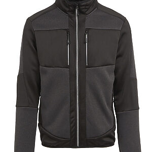 E-Volve unisex knit-effect stretch mid-layer - Ash Black, XS