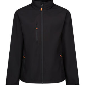 Thermogen Powercell 5000 heated softshell jacket - Black/Magma, S