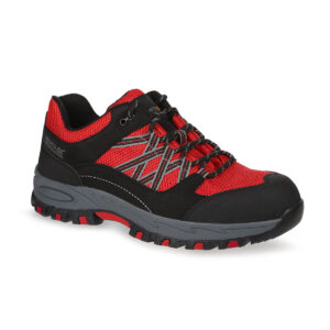 Sandstone SB safety trainers - Red/Black, UK 6