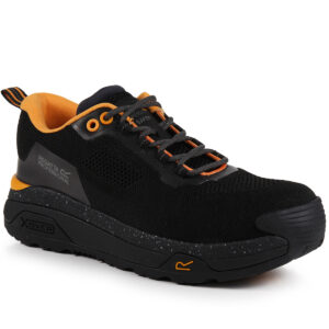 Crossfort S1 X-over metal-free safety trainers - Black/Gunmetal, UK 6