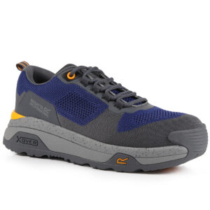 Crossfort S1 X-over metal-free safety trainers - Twilight Blue/Gunmetal, UK 6
