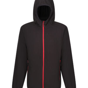 Navigate full zip-fleece - Black/Classic Red, S