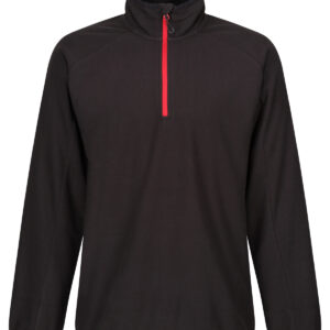 Navigate half-zip fleece - Black/Classic Red, S