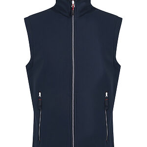 Ascender 2-layer softshell bodywarmer - Navy /Classic Red, S