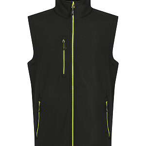 Navigate 2-layer softshell bodywarmer - Black/Lime, S