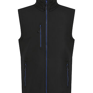 Navigate 2-layer softshell bodywarmer - Black/New Royal, S