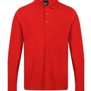 Pro 65/35 long sleeve polo - Classic Red, S