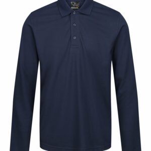 Pro 65/35 long sleeve polo - Navy, XS