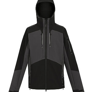 4-Tex stretch 3-layer softshell jacket - Slate Grey/Black, S