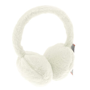 Faux fur earmuffs - Ecru, One size