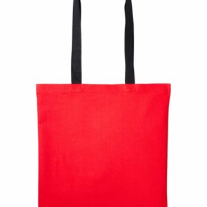 Varsity cotton shopper long handle - Fire Red/Black, One size