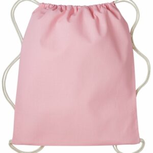 Gymsac with cords - Light Pink/Natural, One size