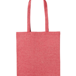 Recycled cotton shopper long handle - Red Marl, One size