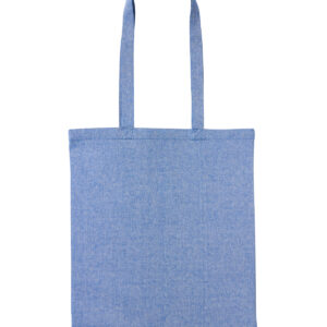 Recycled cotton shopper long handle - Royal Marl, One size