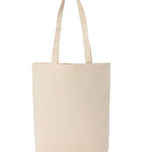 Recycled premium canvas ‘flat base’ shopper - Natural, One size