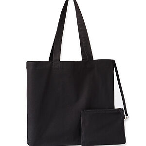 Cruise recycled tote with detachable purse - Black, One size