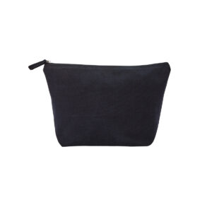 Recycled luxe canvas accessory bag - Black, S