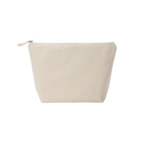 Recycled luxe canvas accessory bag - Natural, S