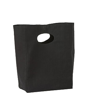 Recycled premium canvas lunch bag - Black, One size