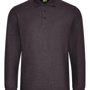 Pro long sleeve polo - Charcoal, S
