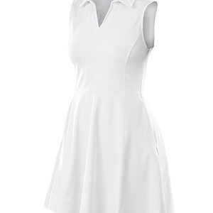 Spiro recycled women’s fitness dress - White, XXS