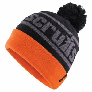 Trade bobble hat - Black/Orange, One size