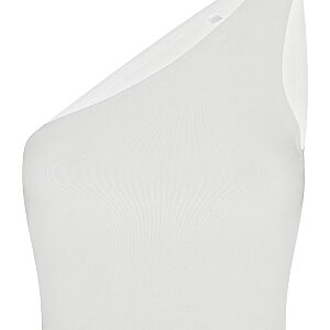 Women’s one-shoulder top - White, XS