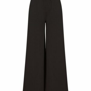 Women's sustainable fashion wide leg joggers - Black, XS