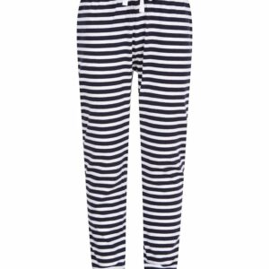 Kids cuffed lounge pants - Navy/White Stripes, 5/6 Yrs