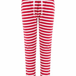 Kids cuffed lounge pants - Red/White Stripes, 5/6 Yrs