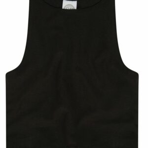 Kids cropped top - Black, 5/6 Yrs
