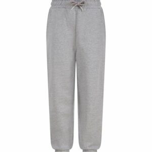 Kids sustainable fashion cuffed joggers - Heather Grey, 7/8 Yrs