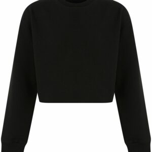 Kids cropped slounge sweat - Black, 5/6 Yrs