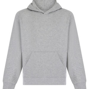 Kids sustainable fashion hoodie - Heather Grey, 7/8 Yrs